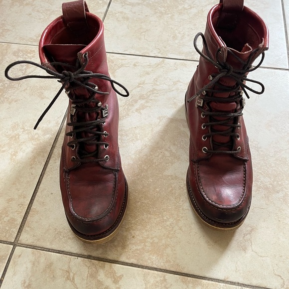Red Leather Men's Boots - Picture 10 of 15
